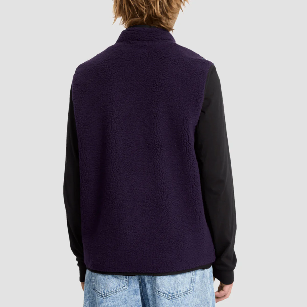 Volcom Muzzer Fuzzar Vest Dark Purple - Image 4