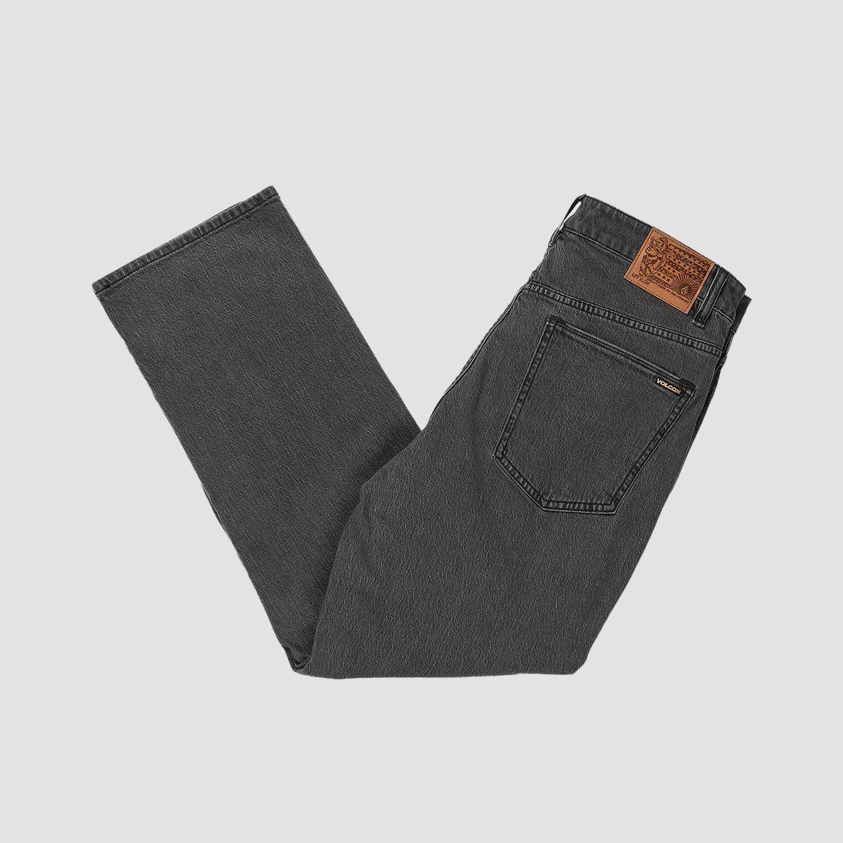 Volcom Nailer Tapered Relaxed Fit Jeans Stoney Black - Image 3