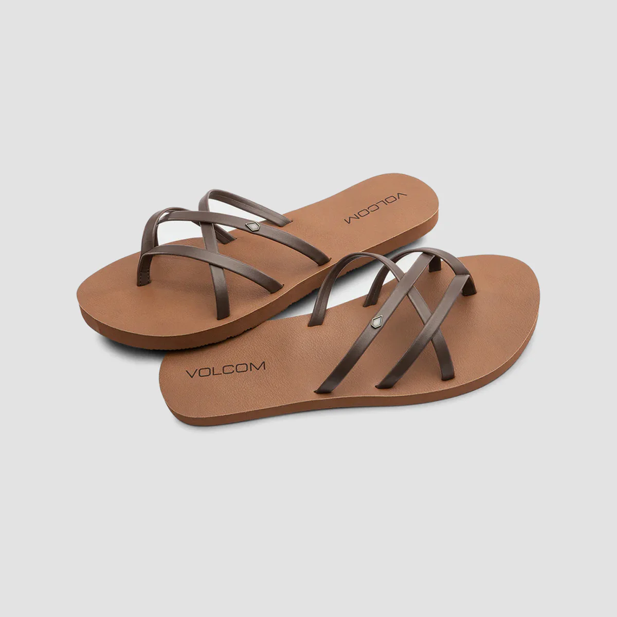Volcom New School II Sandals Brown - Womens - Image 2