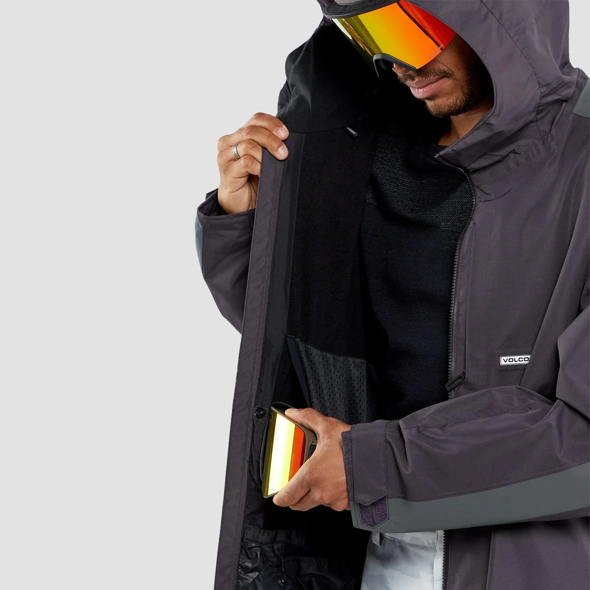 Volcom Nightbreaker Snow Jacket Purple - Image 3