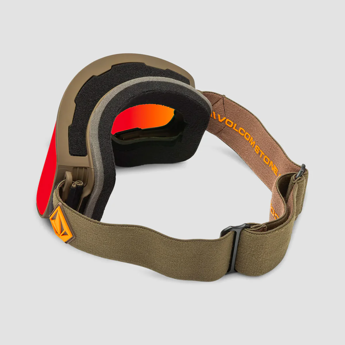Volcom Odyssey Snow Goggles Military/Gold/Red Chrome + Bonus Lens Yellow - Image 2