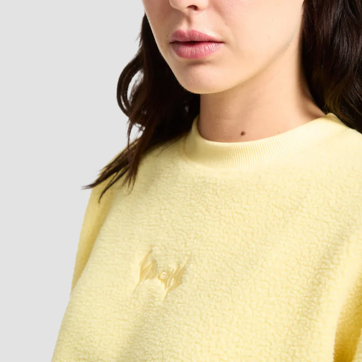 Volcom Piou Crew Sweatshirt Dawn Yellow - Womens - Image 2
