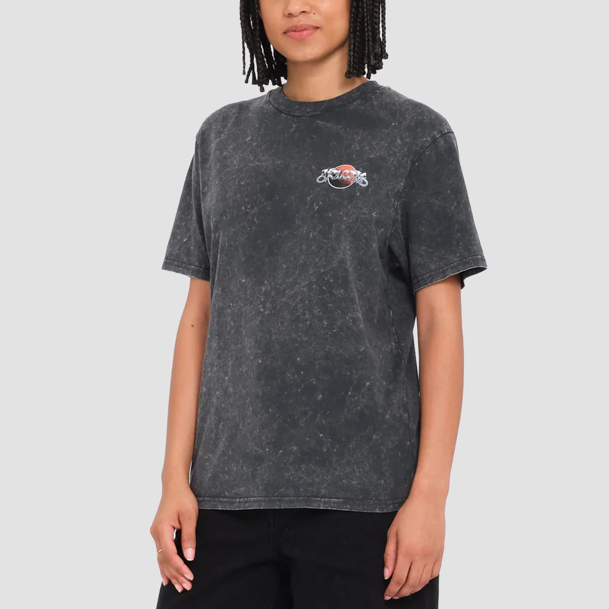 Volcom Planetary T-Shirt Vintage Black - Womens - Image 2