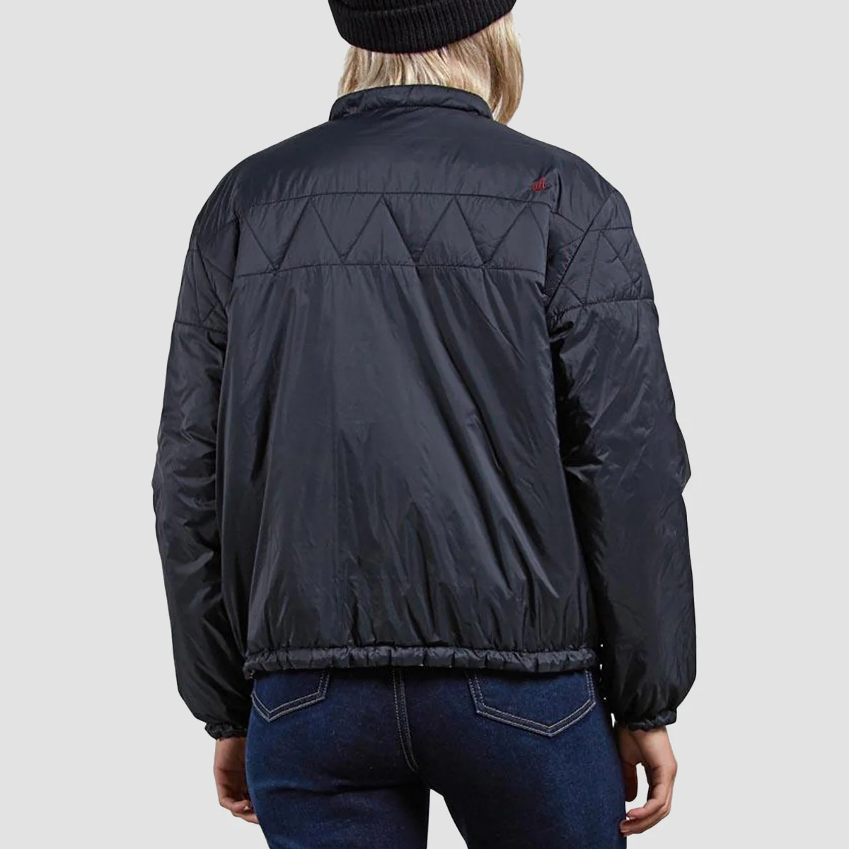 Volcom Play The Fool Puffa Jacket Black - Womens - Image 3