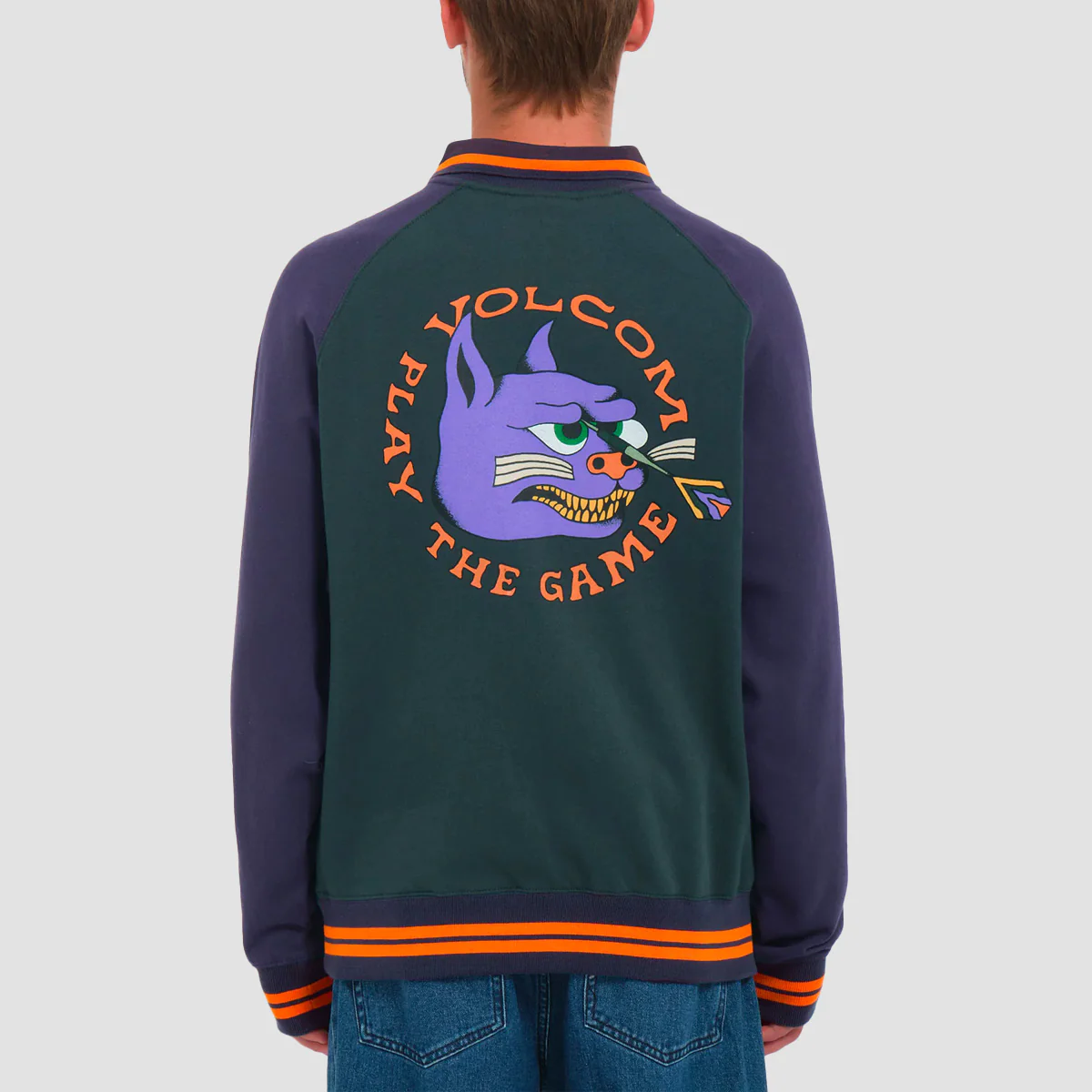 Volcom Play The Game FA Nando Von Arb Polo Neck Sweatshirt Ponderosa Pine - Image 2