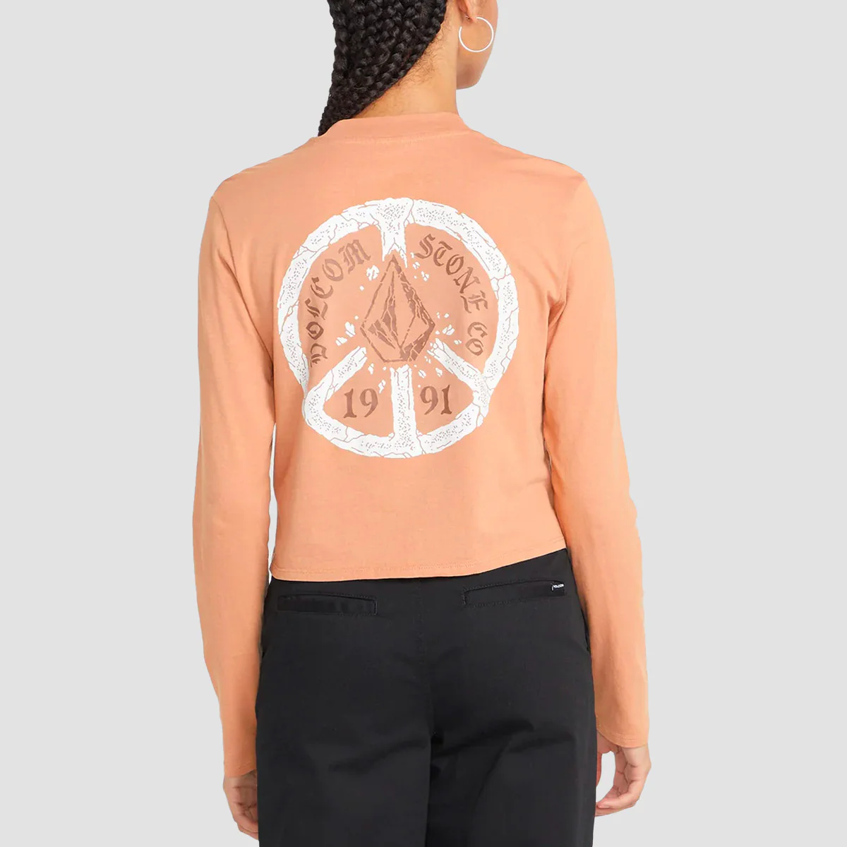Volcom Pocket Dial Longsleeve T-Shirt Clay - Womens - Image 2