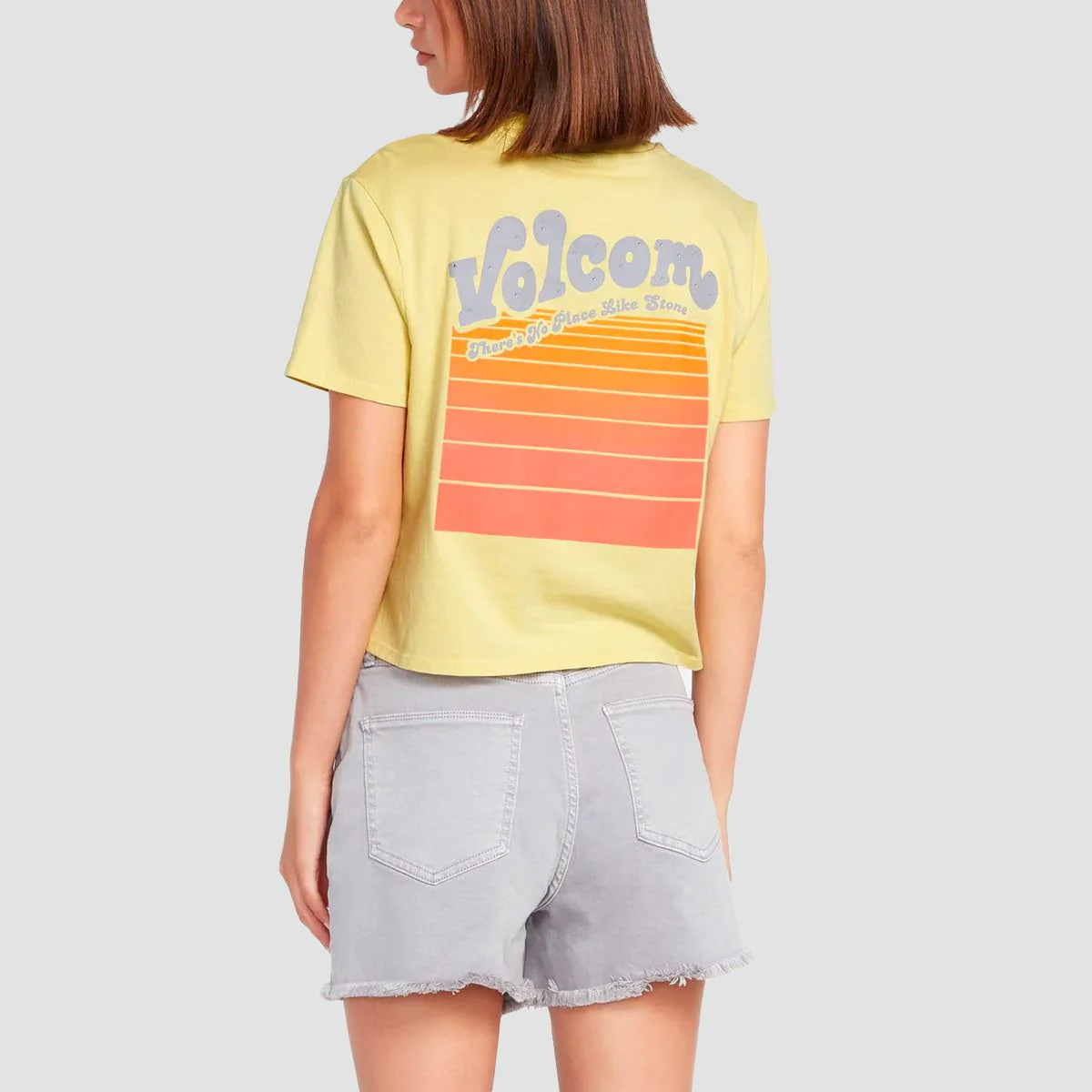 Volcom Pocket Dial T-Shirt Citron - Womens - Image 2