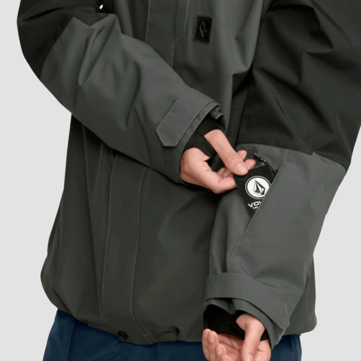 Volcom Primry Ins 10K Snow Jacket Dark Grey - Image 4