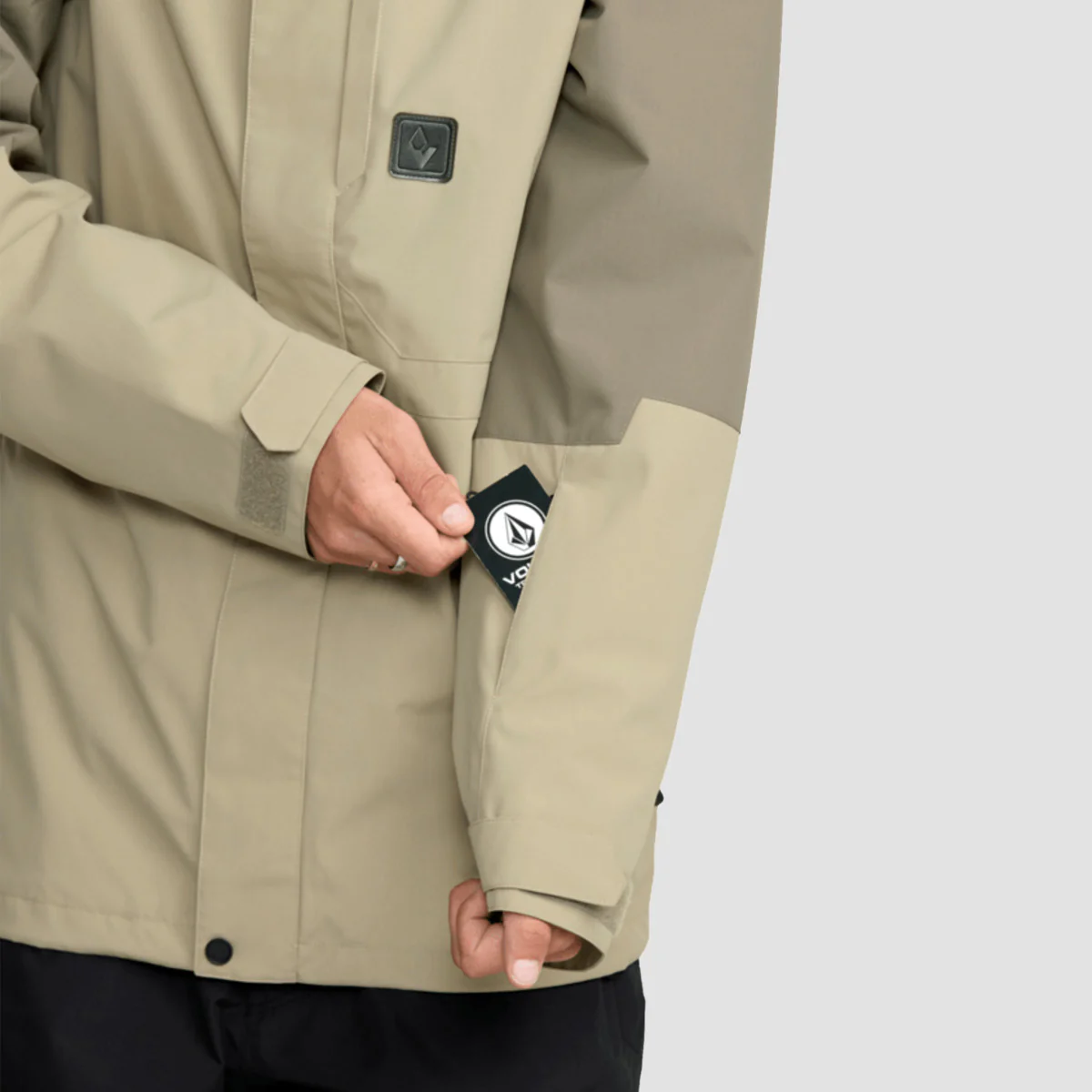 Volcom Primry Ins 10K Snow Jacket Moss Green - Image 3