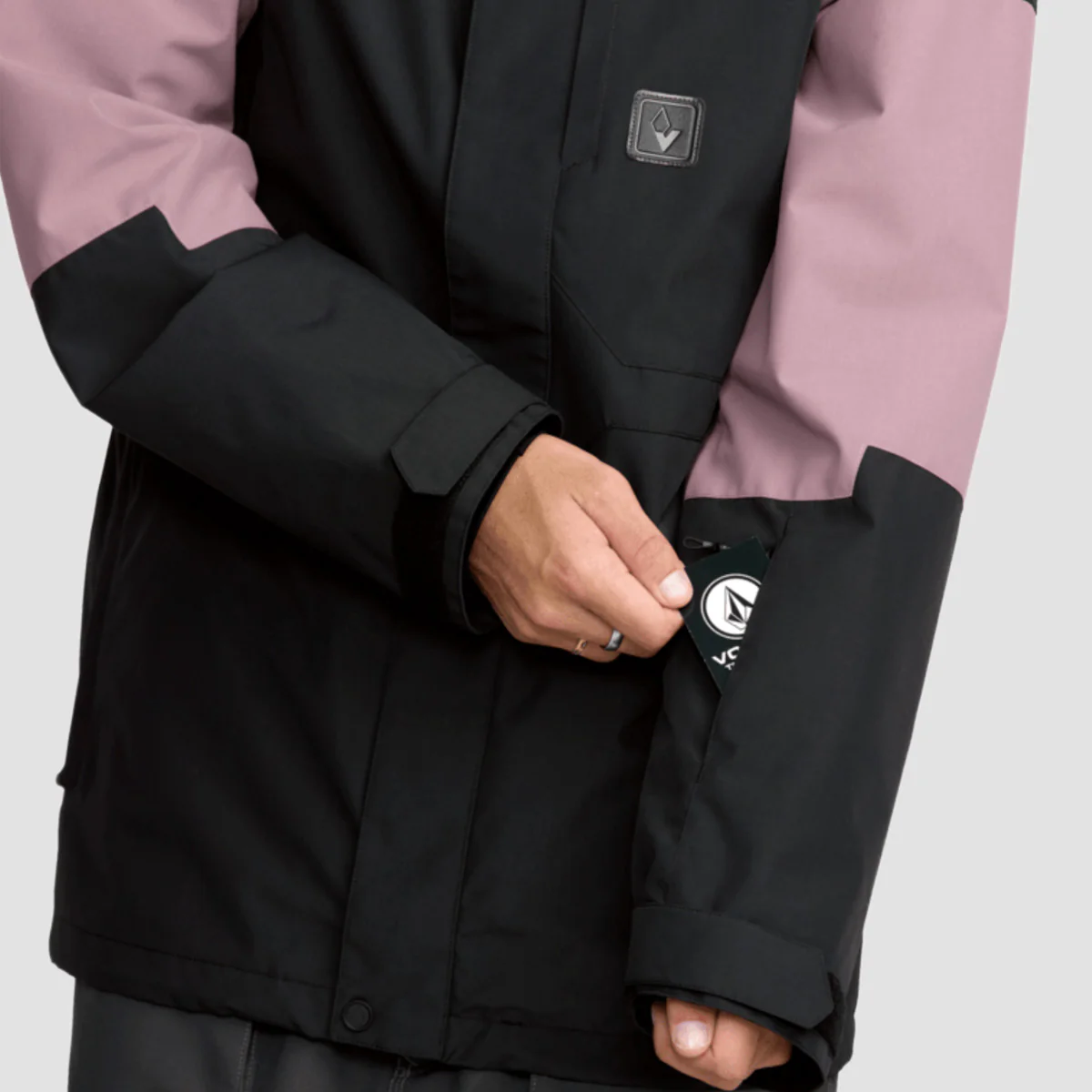 Volcom Primry Snow Jacket Mauve - Image 4