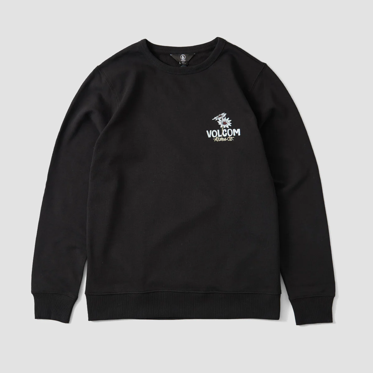 Volcom Psychedaisy Crew Sweatshirt Black