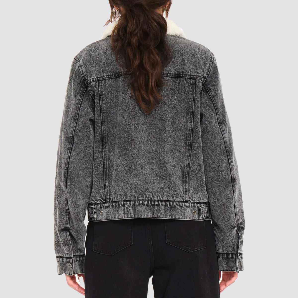 Volcom Radstone Howl At The Moon Denim Jacket Black - Womens - Image 3
