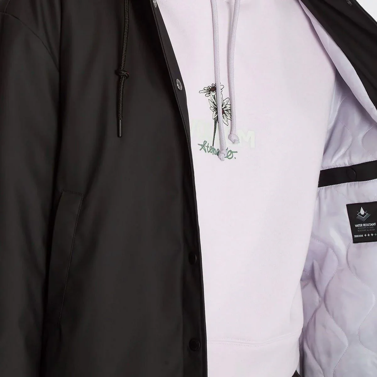 Volcom Rain Dead From The Strange Jacket Black - Womens - Image 3