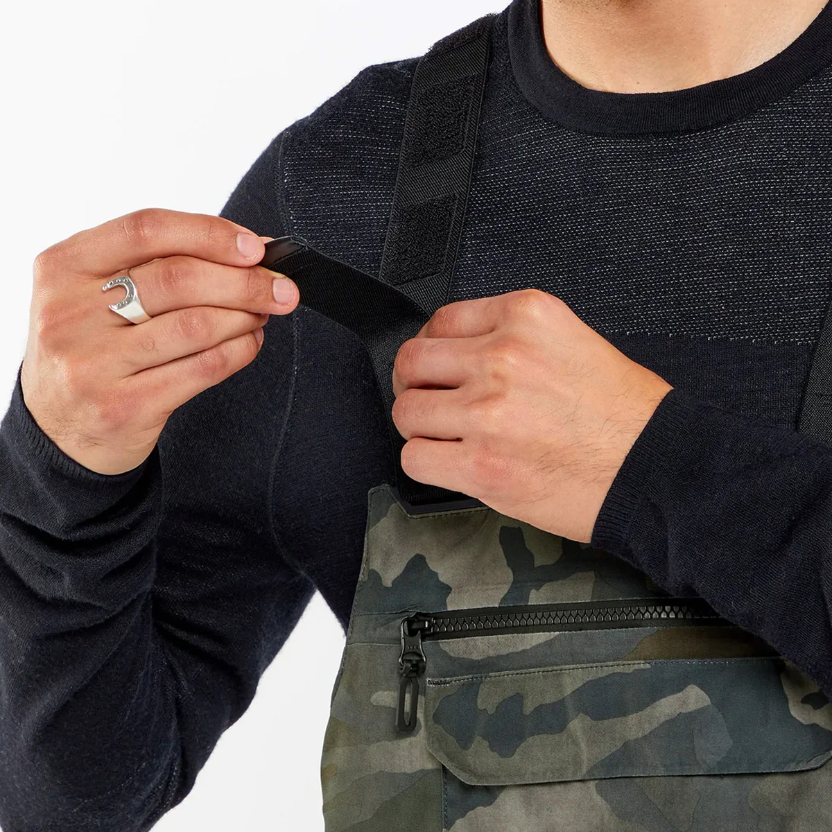 Volcom Rain Gore-Tex Bib Snow Pants Cloudwash Camo - Image 3