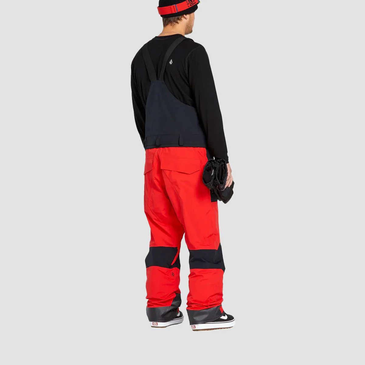 Volcom Rain Gore-Tex Snow Bib Overall Pants Crimson - Image 2