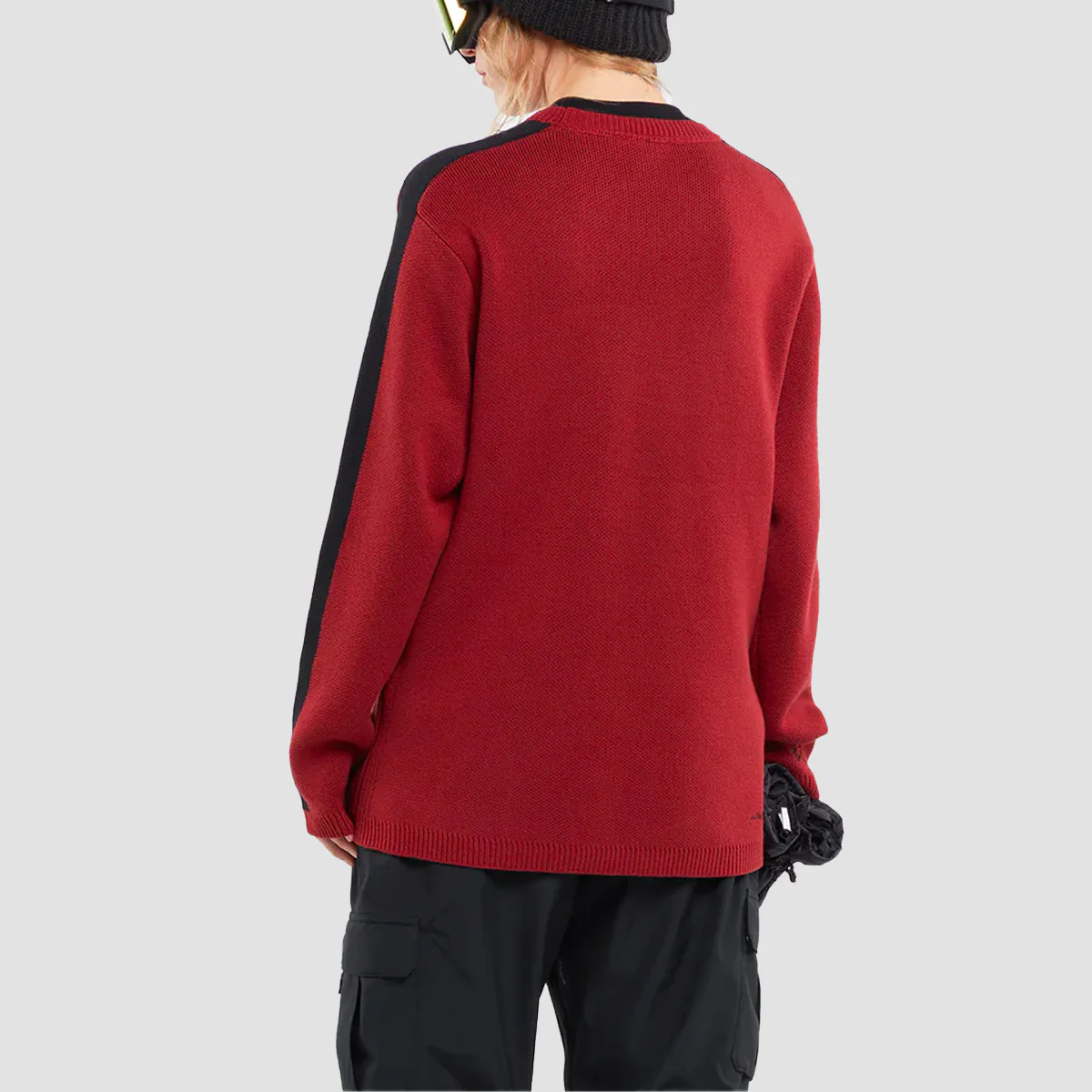Volcom Ravelson Sweater Maroon - Image 2