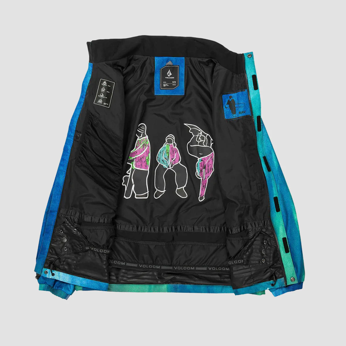 Volcom Ravraah 10K Snow Jacket Celestial Blue - Image 3
