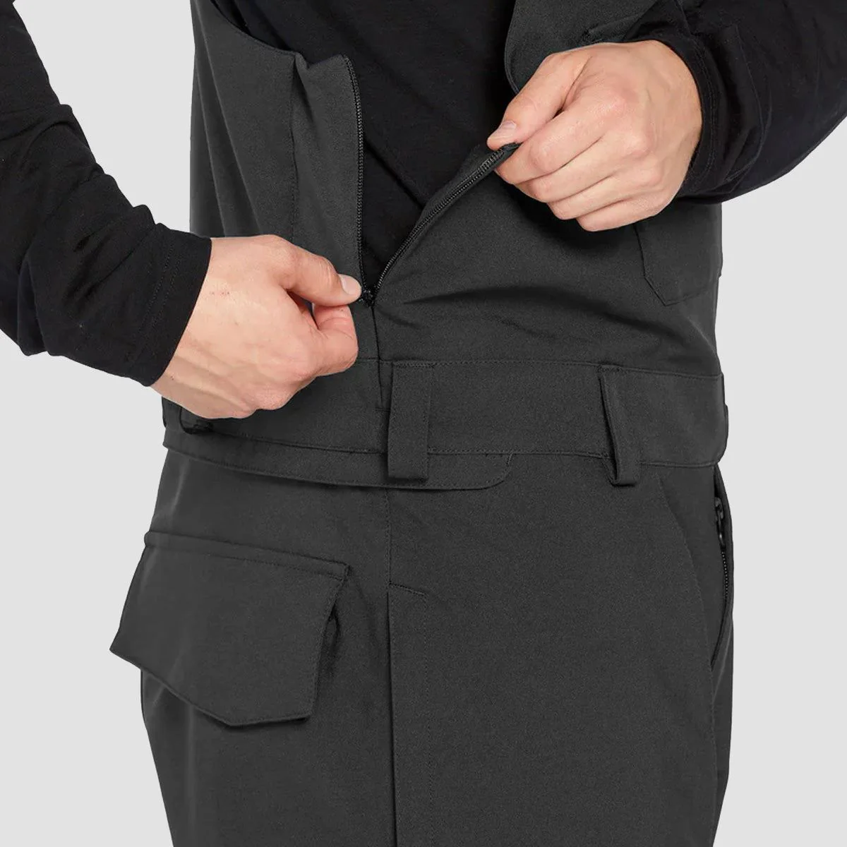 Volcom Roan 15K Bib Overrall Snow Pants Black - Image 4
