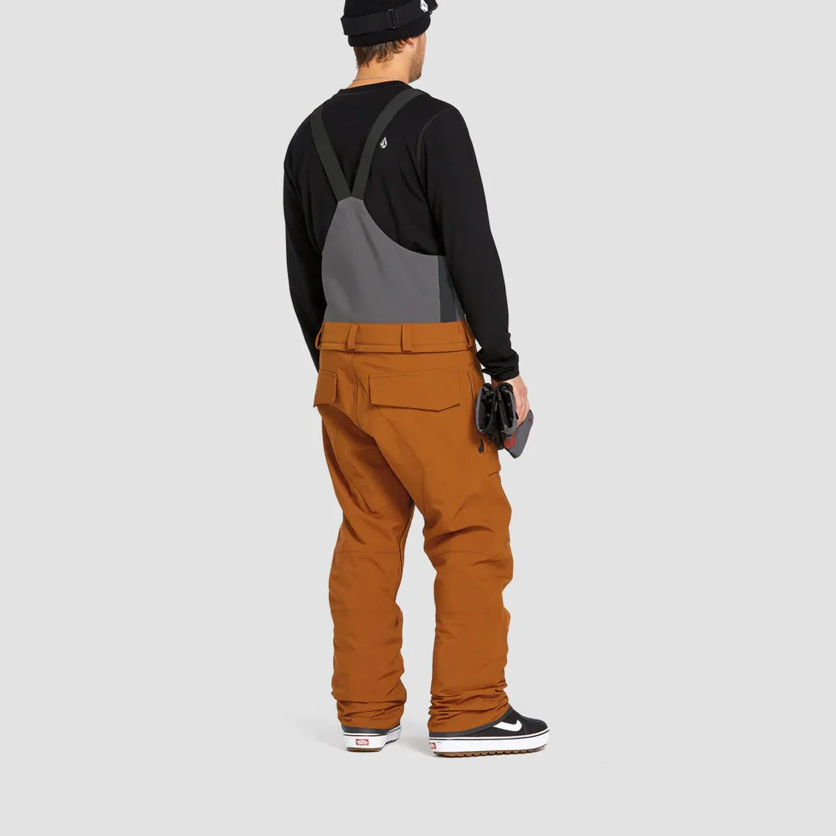 Volcom Roan 15K Snow Bib Overall Pants Caramel - Image 2