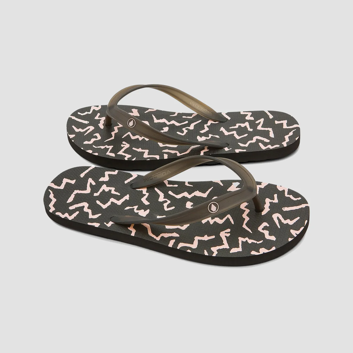 Volcom Rocker 2 Flip Flops Asphalt Black - Image 2