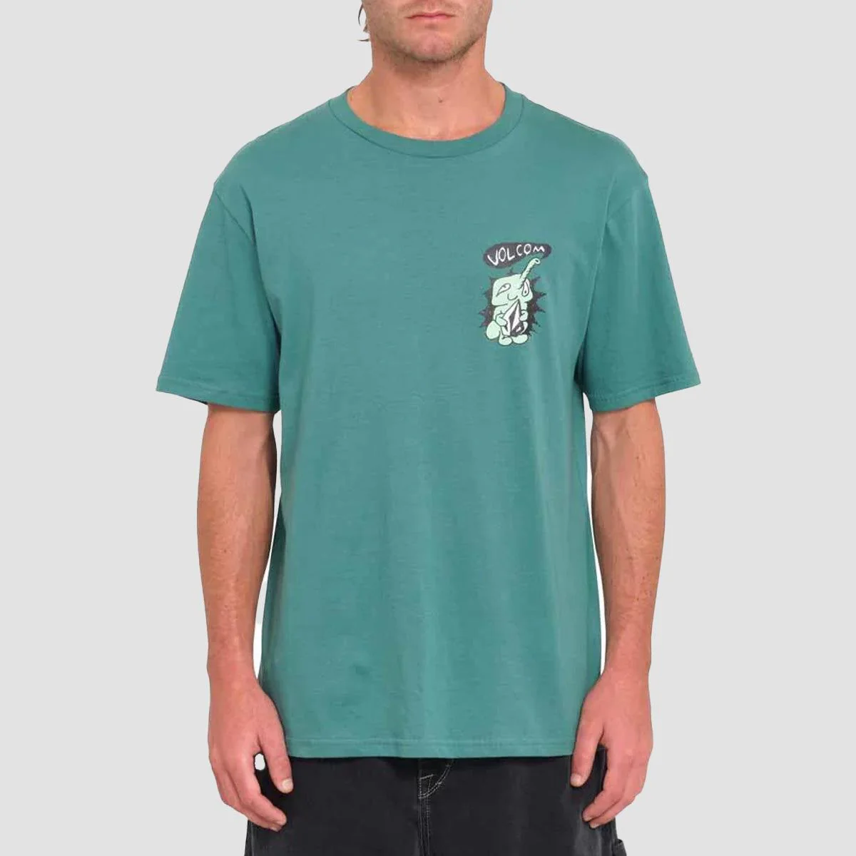 Volcom Santi Stoned T-Shirt Sea Green - Image 2