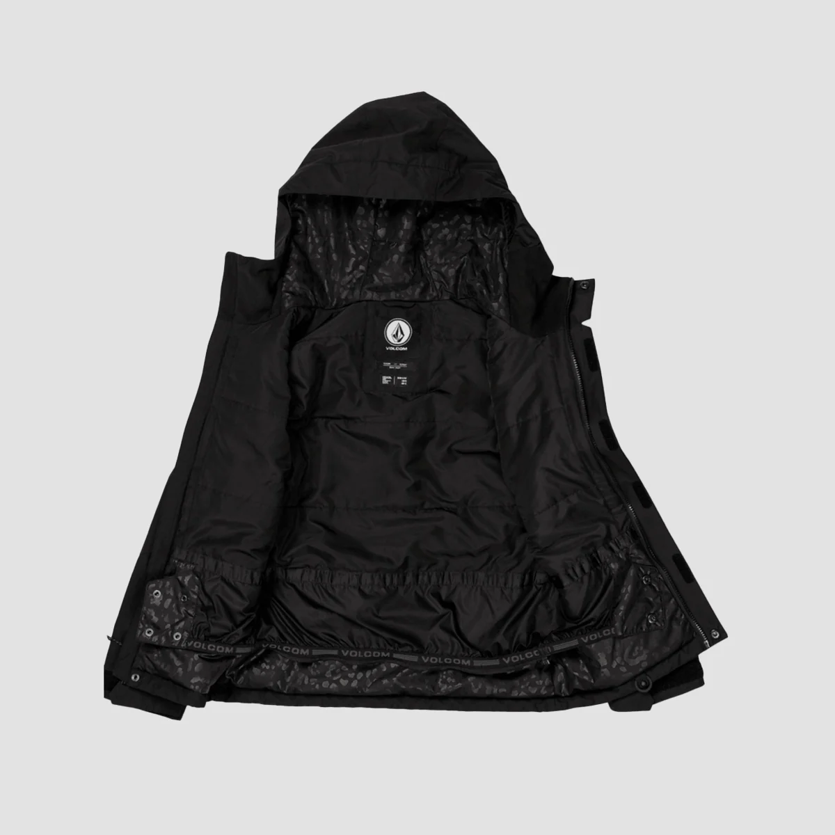 Volcom Sass'N'Fras Ins Snow Jacket Black - Kids - Image 3
