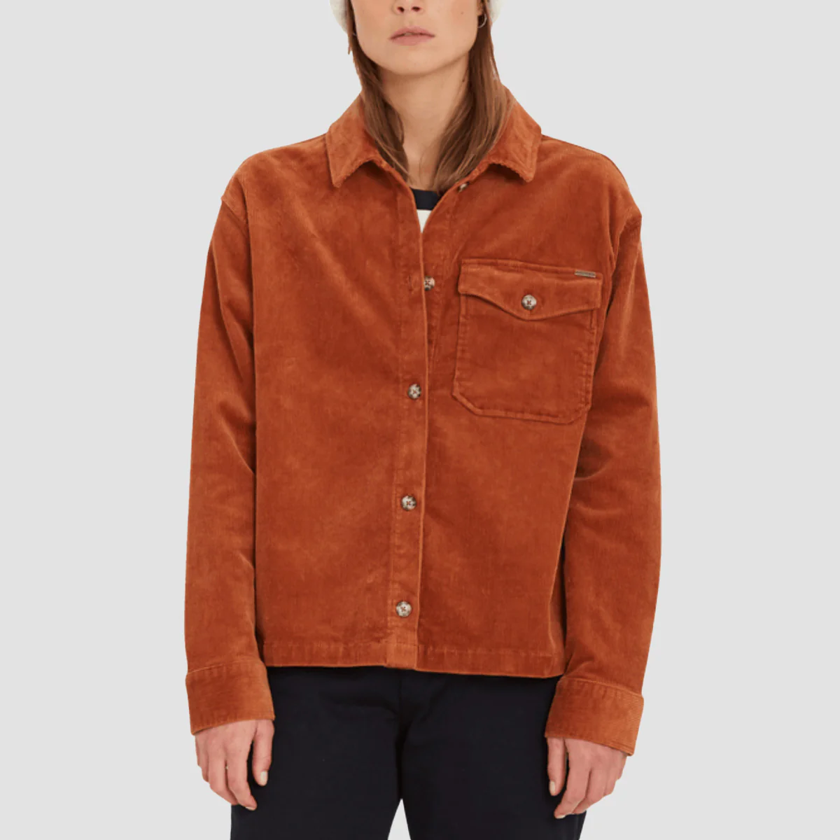 Volcom Sha Lala Shacket Jacket Mocha - Womens
