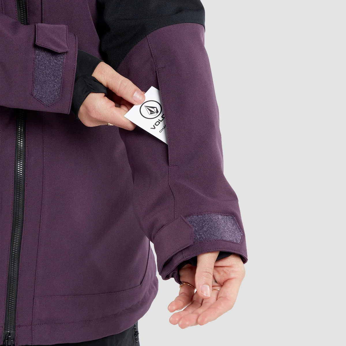 Volcom Shelter 3D Stretch Snow Jacket Blackberry - Womens - Image 5