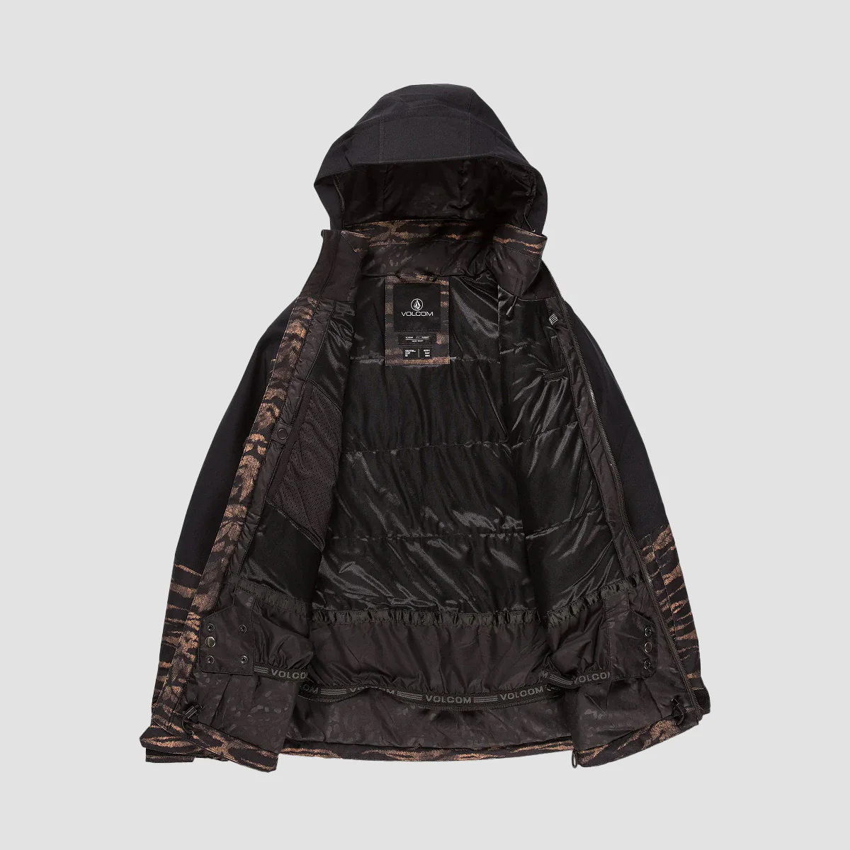 Volcom Shelter 3D Stretch Snow Jacket Tiger Print - Womens - Image 3
