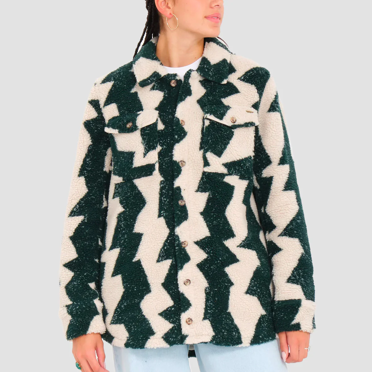 Volcom Silent Sherpa Jacket Ponderosa Pine - Womens - Image 2