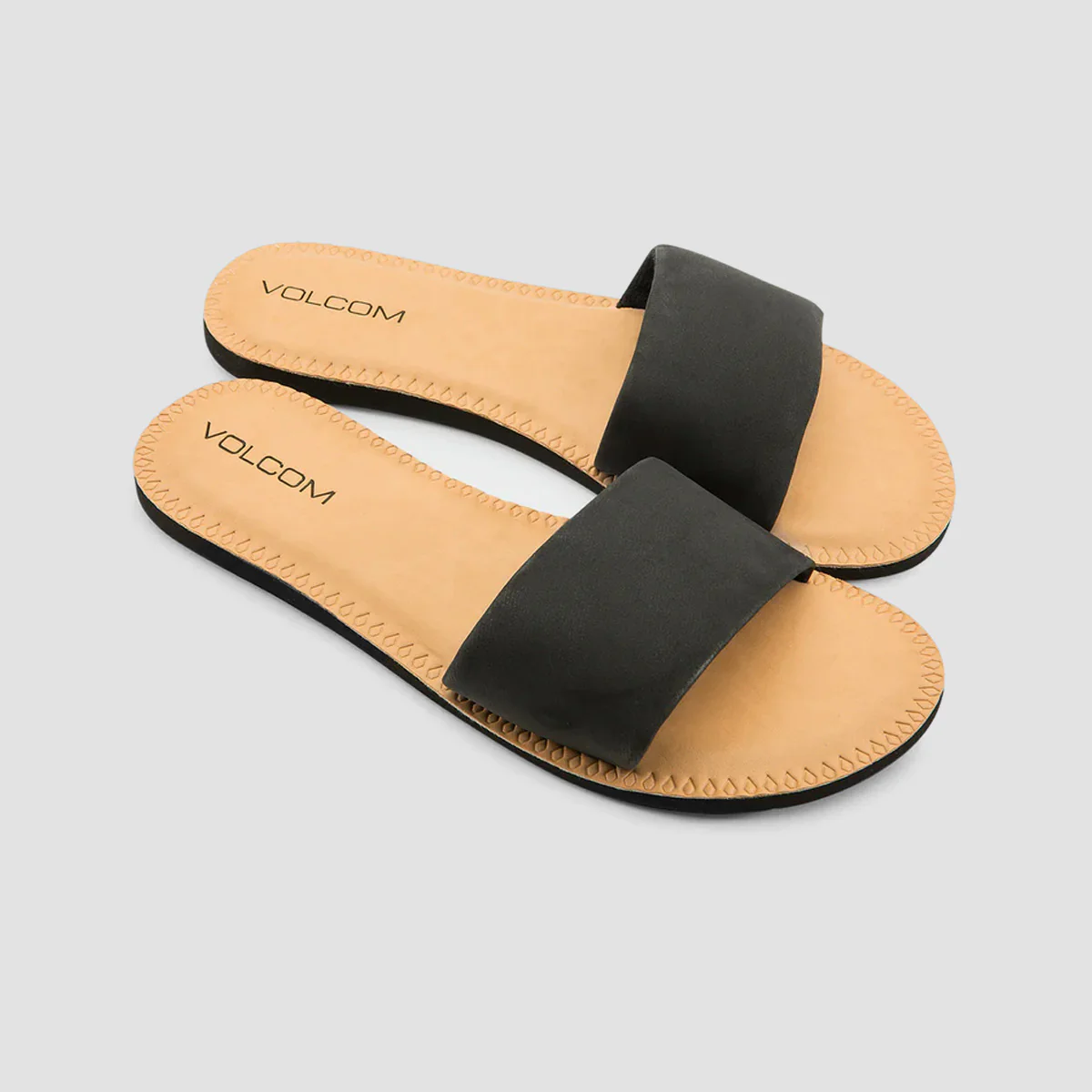 Volcom Simple Slide Sandals Black - Womens - Image 2