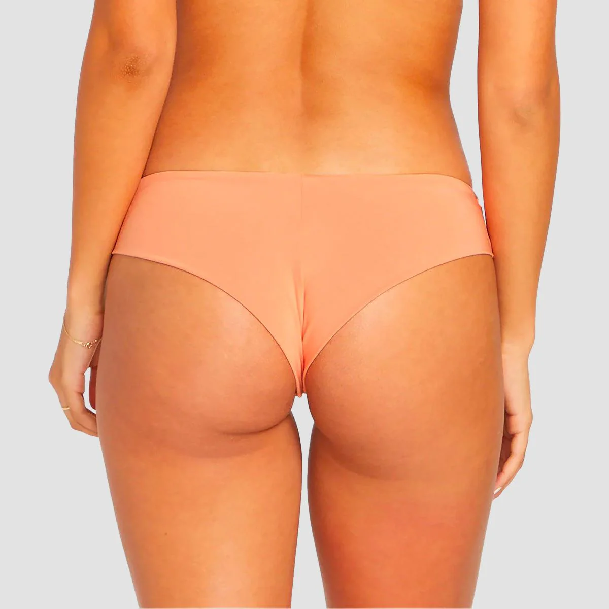 Volcom Simply Seamless Cheekini Bikini Bottom Papaya - Womens - Image 2