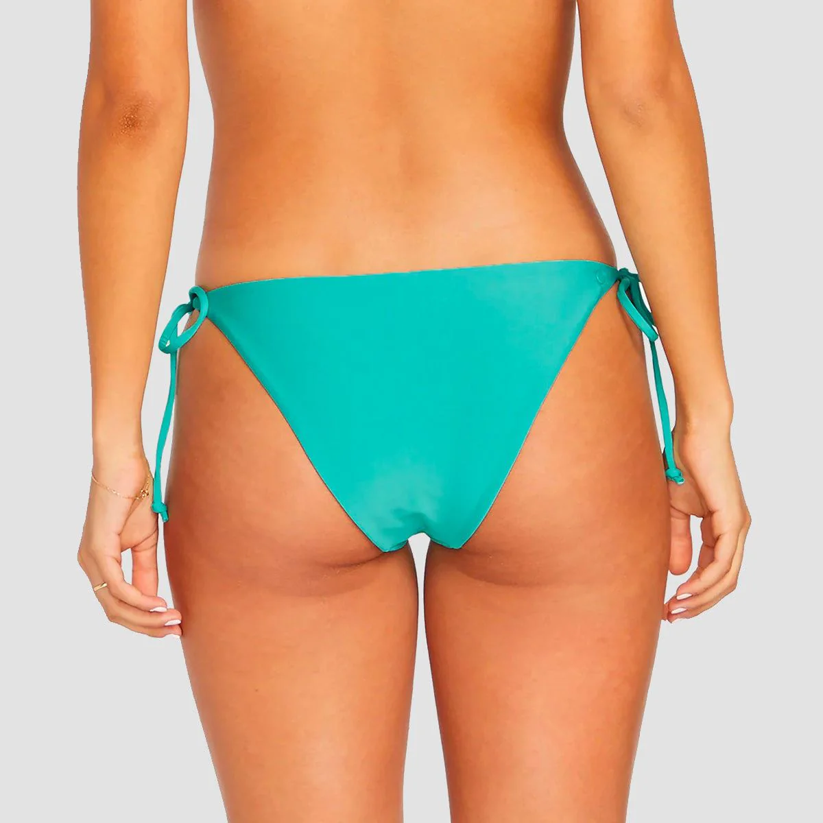 Volcom Simply Seamless Tie Side Bikini Bottom Turquoise - Womens - Image 2
