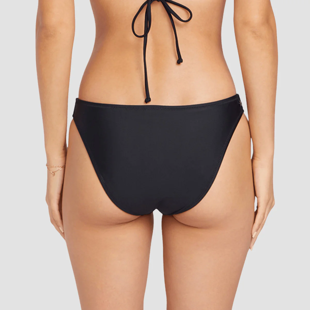 Volcom Simply Solid Full Low Rise Bikini Bottom Black - Womens - Image 2