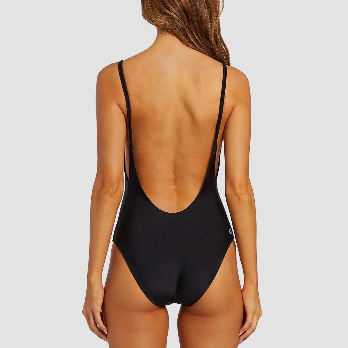 Volcom Simply Solid One-Piece Swimsuit Black - Womens - Image 4