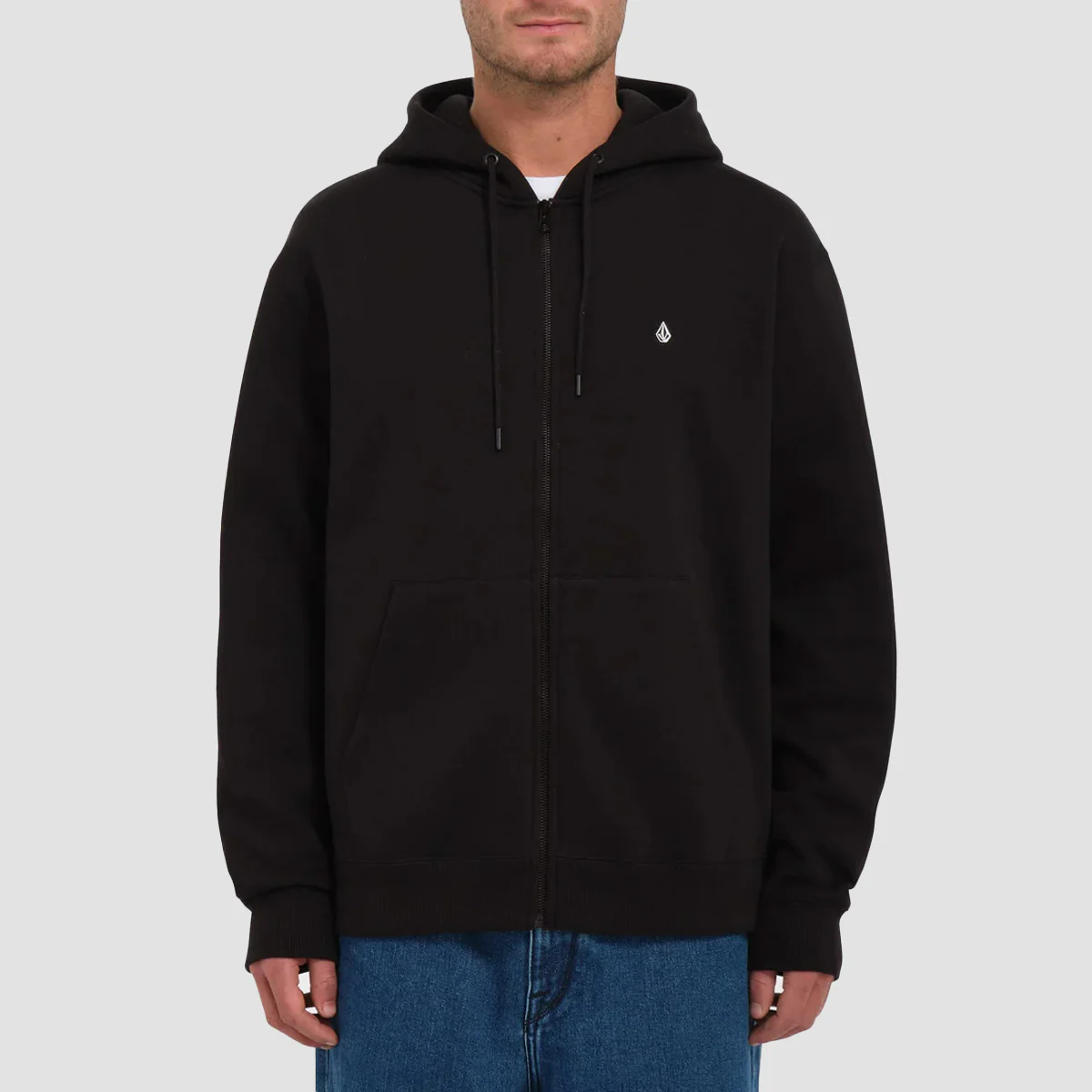 Volcom Single Stone Zip Hoodie Black
