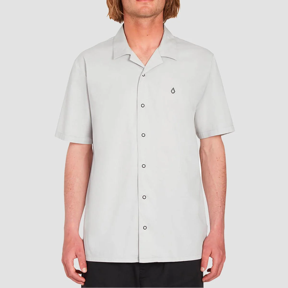 Volcom Skate Vitals Axel Short Sleeve Shirt Tower Grey