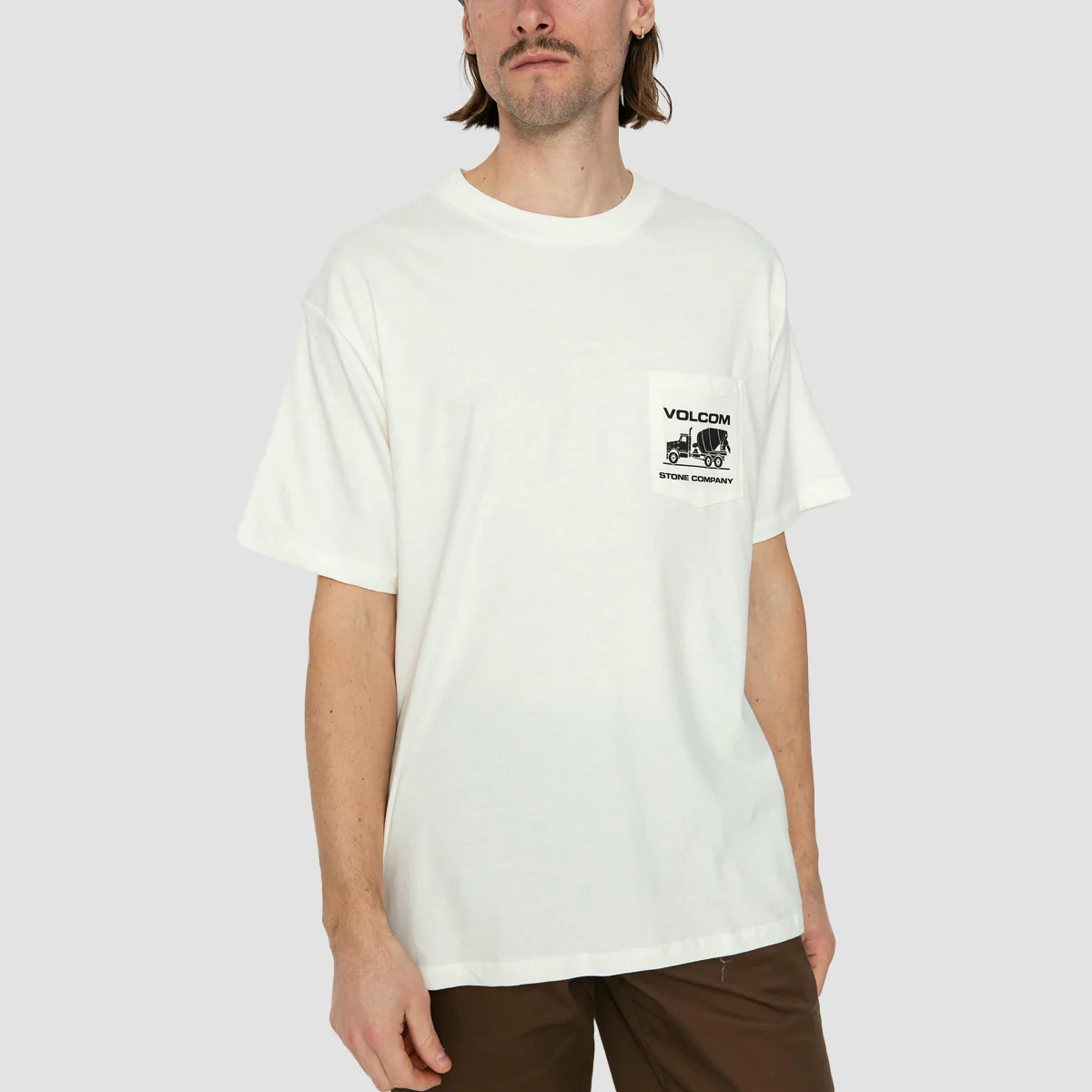 Volcom Skate Vitals G Taylor 1 T-Shirt Off White - Image 2