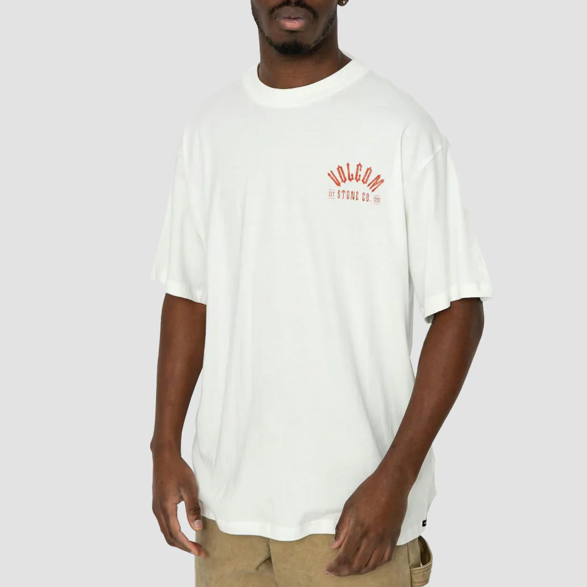 Volcom Skate Vitals G Taylor 2 T-Shirt Off White - Image 2