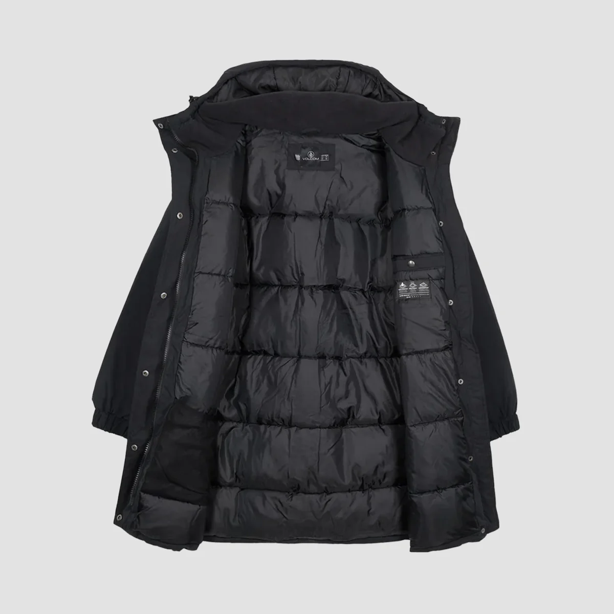 Volcom Sleepi Puff Up Parka Jacket Black - Womens - Image 4