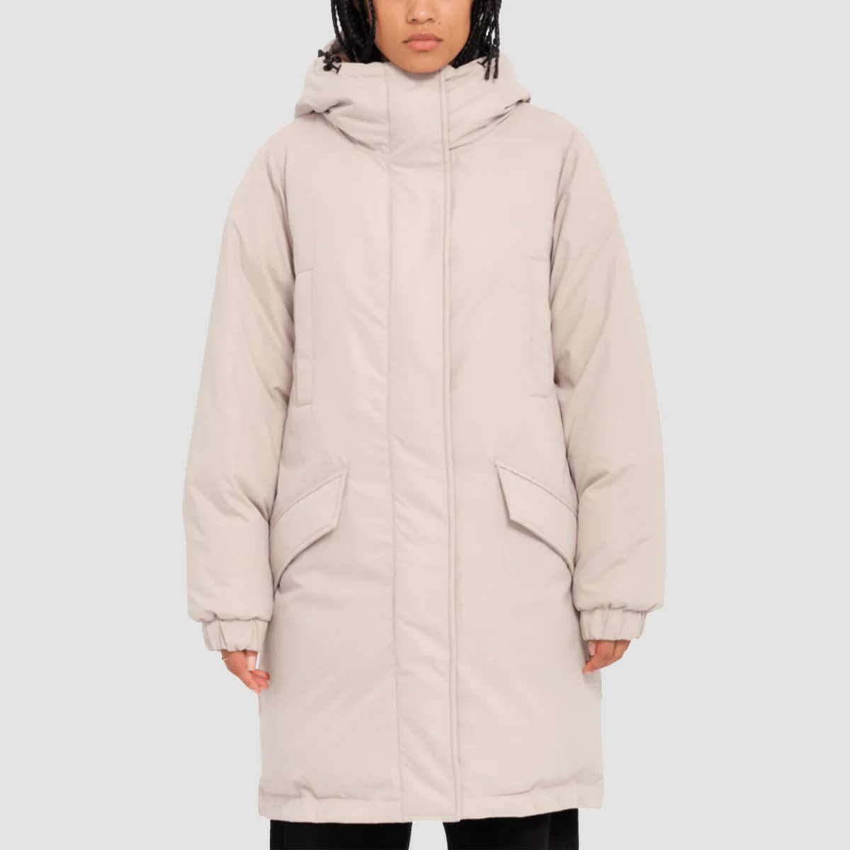 Volcom Sleepi Puff Up Parka Jacket Light Khaki - Womens
