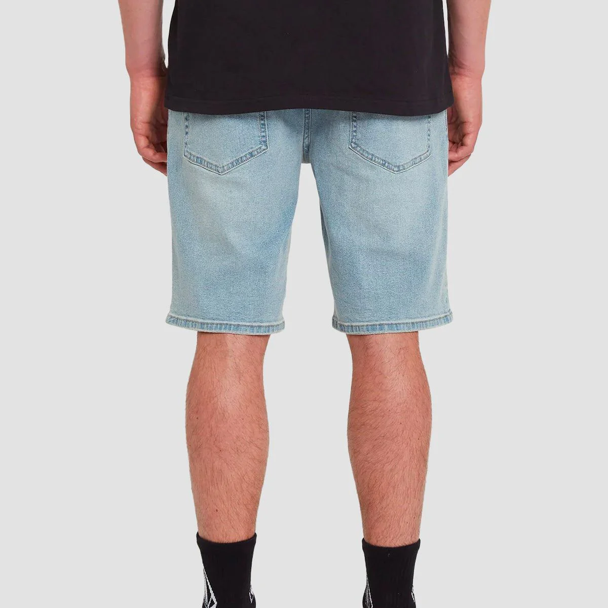 Volcom Solver Denim Shorts Worker Indigo Vintage - Image 2