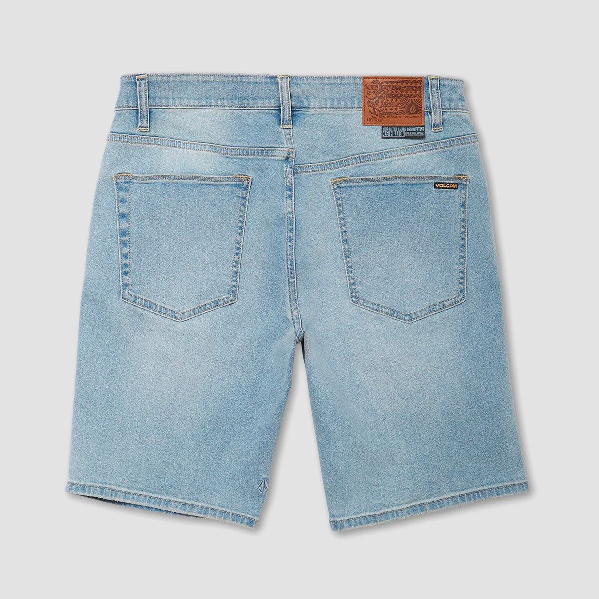 Volcom Solver Denim Shorts Worker Indigo Vintage - Image 4