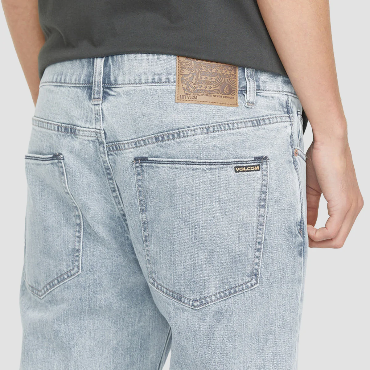 Volcom Solver Modern Fit Jeans Carolina Blue - Image 3