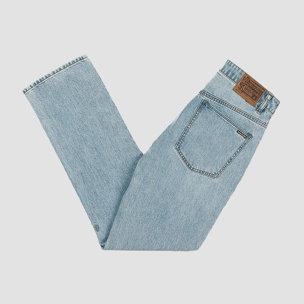 Volcom Solver Modern Straight Fit Jeans Heavy Worn Faded - Image 3