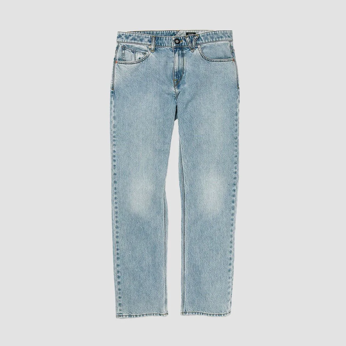 Volcom Solver Modern Straight Fit Jeans Heavy Worn Faded - Image 4