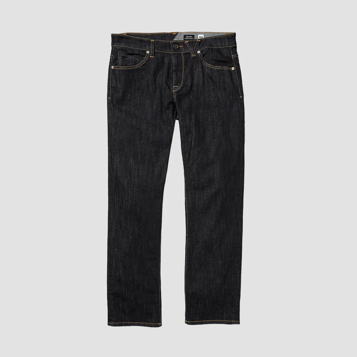 Volcom Solver Modern Straight Fit Jeans Rinse - Image 3
