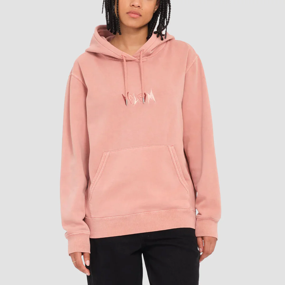 Volcom Spikstone Pullover Hoodie Mauve Rose - Womens