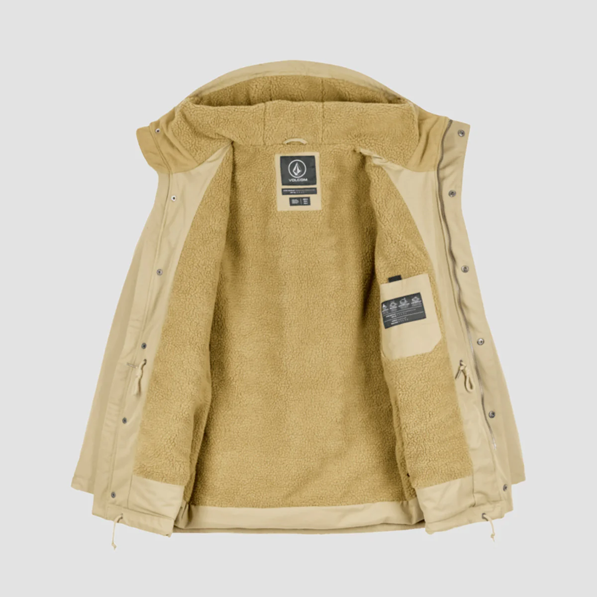 Volcom Starget 5K Parka Jacket Khaki - Image 4
