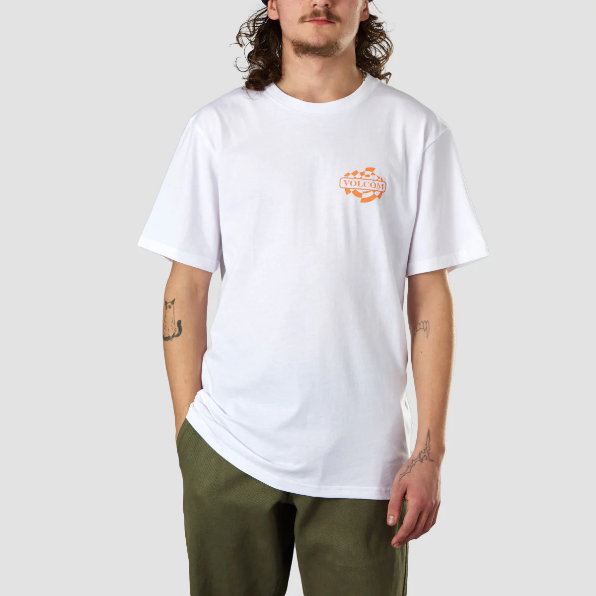Volcom Startlog T-Shirt White - Image 2